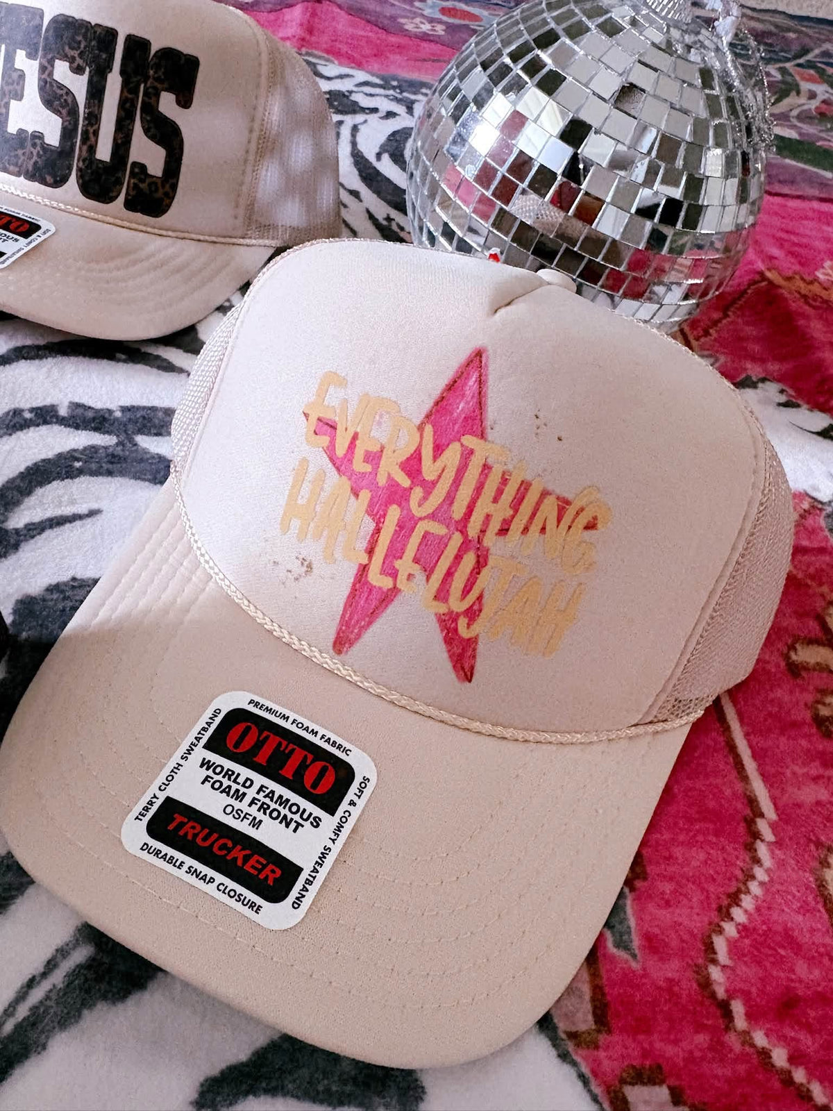 Everything Hallelujah DTF Tan Hat