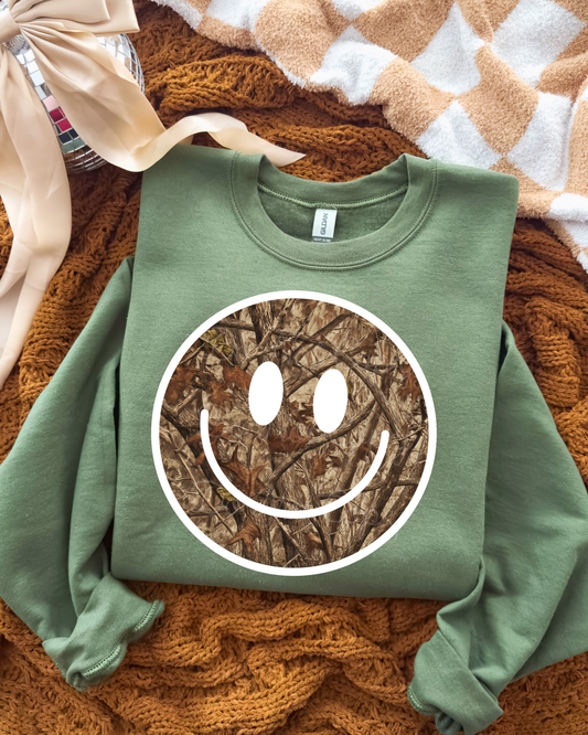 Camo Smiley DTF Graphics