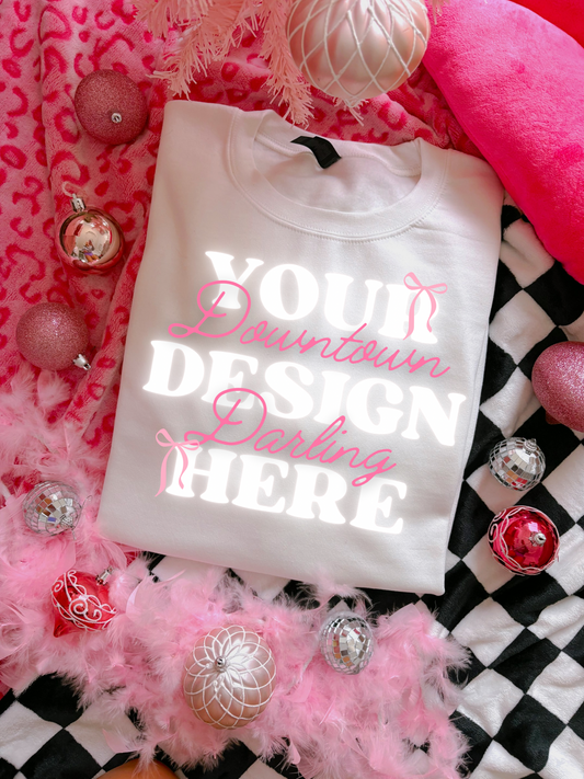 White Gildan Mock-Up