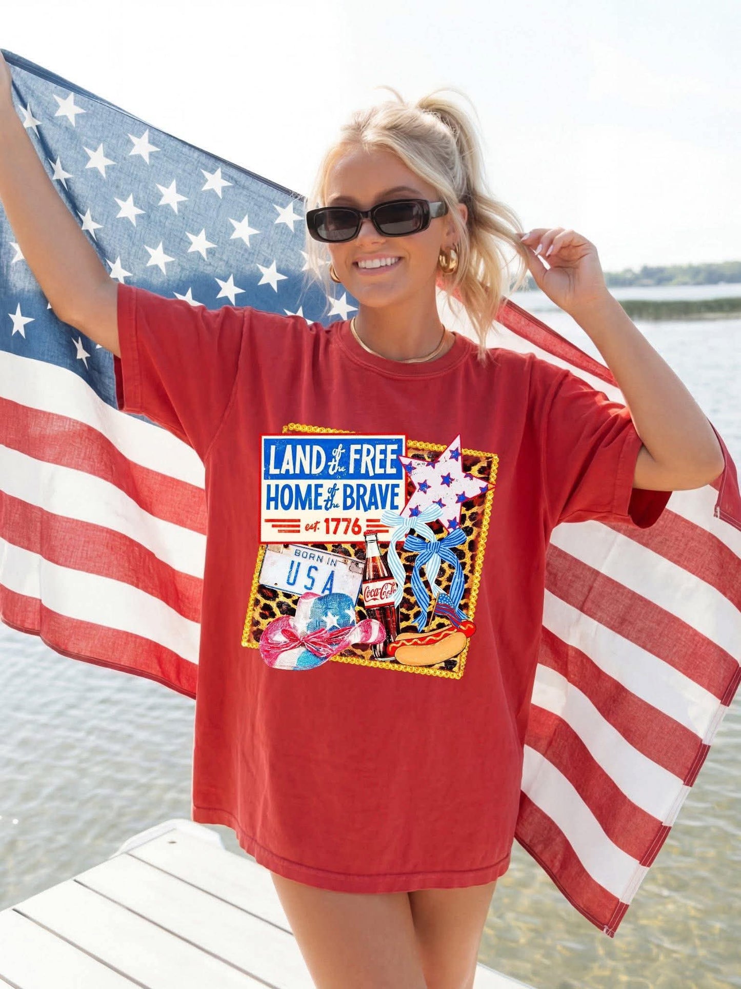 Land Of The Free DTF Graphics
