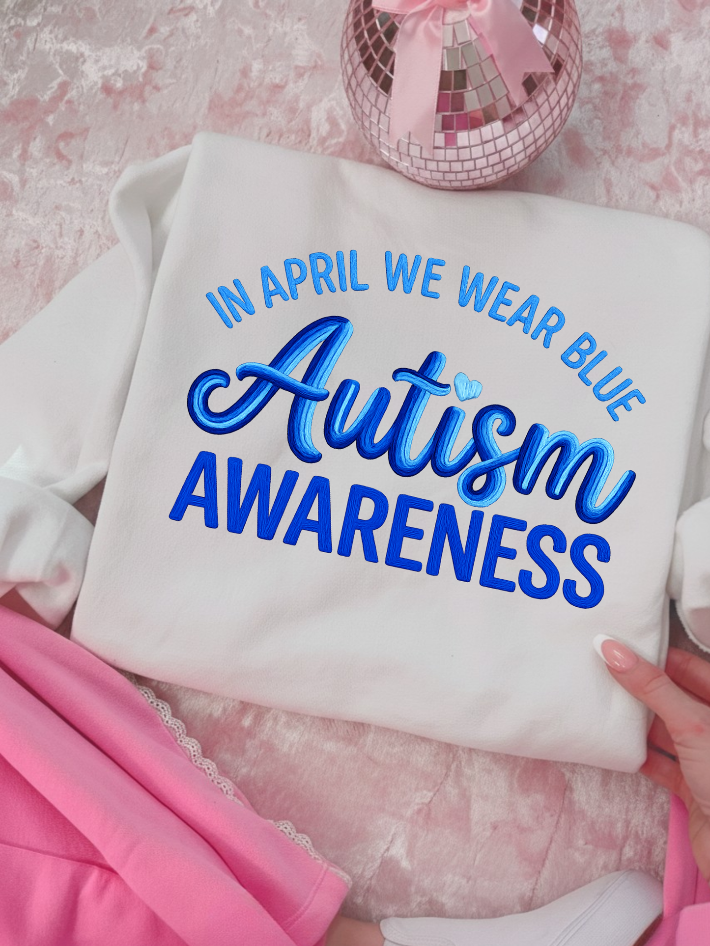 In April We Wear Blue Autism Awareness DTF Graphics