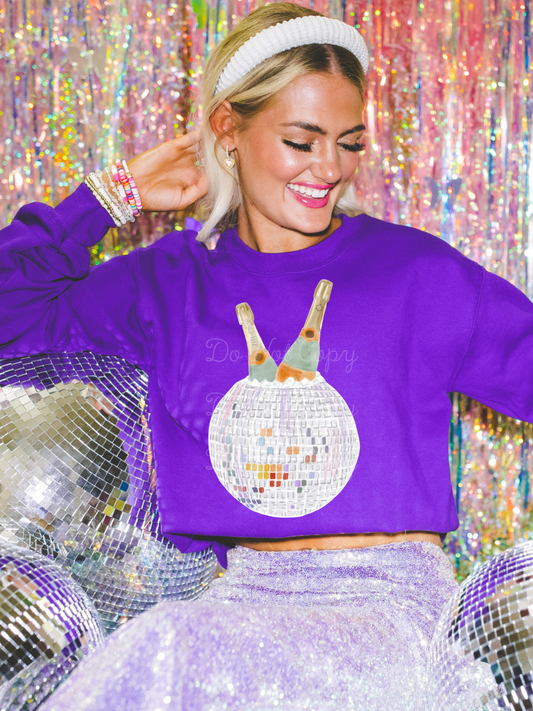 Disco Champagne DTF Graphics