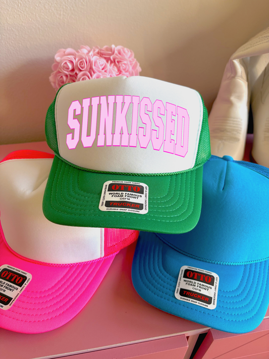 Sunkissed DTF Green + White Hat (TAT 15 BIZ DAYS)
