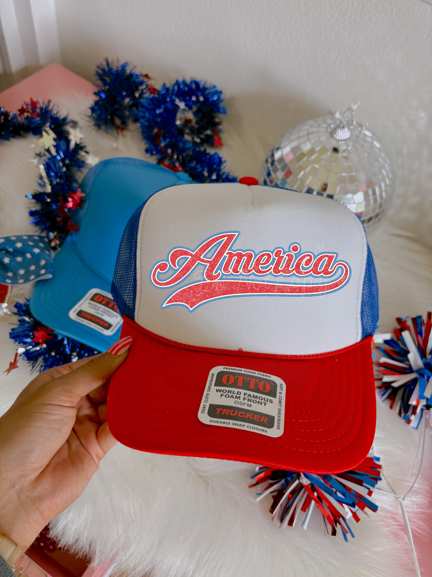 America DTF Red, White & Blue Hat