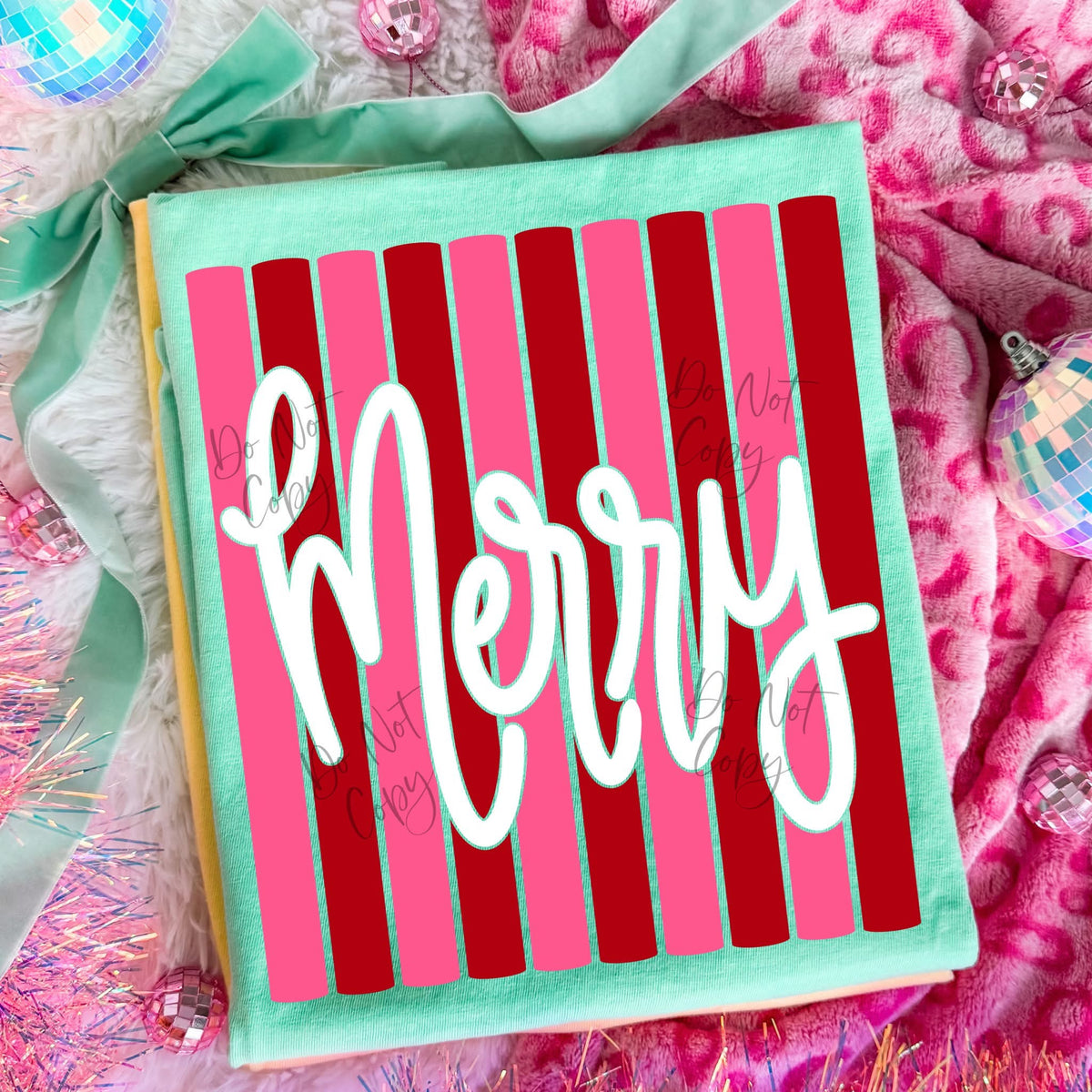 Merry Stripes DTF Graphics