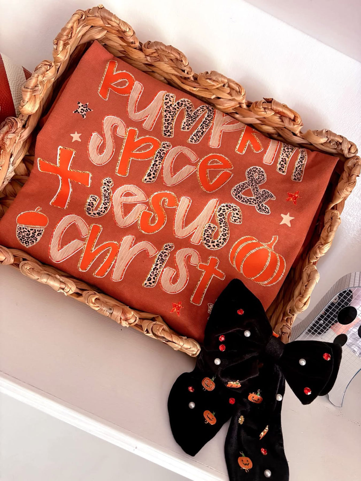 Pumpkin Spice & Jesus Christ DTF Graphics