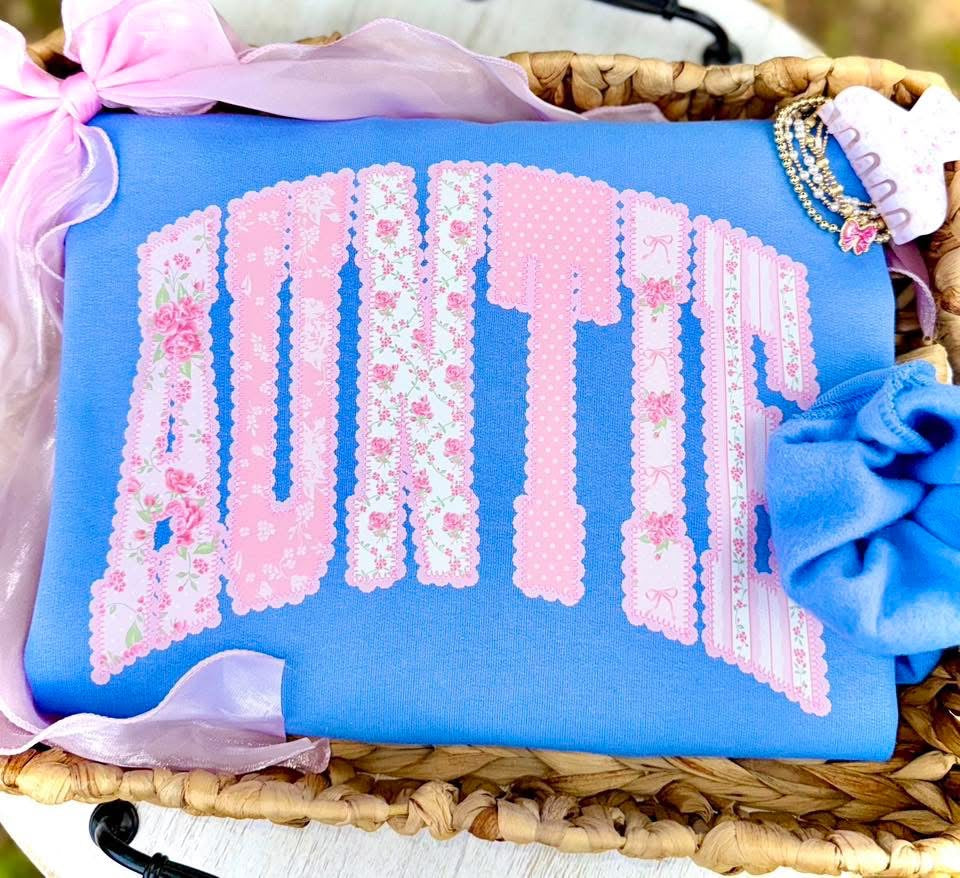 Pastel Auntie DTF Graphics