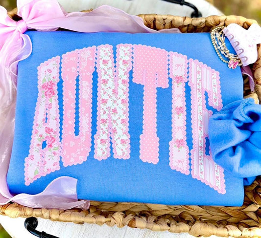 Pastel Auntie DTF Graphics