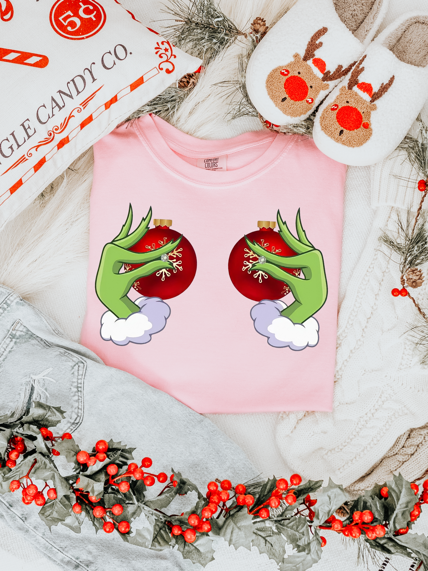Green Man Hands & Ornaments DTF Graphics