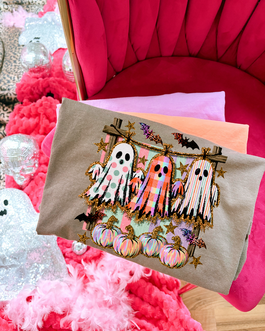 Ghost & Pumpkin Patch DTF Graphic