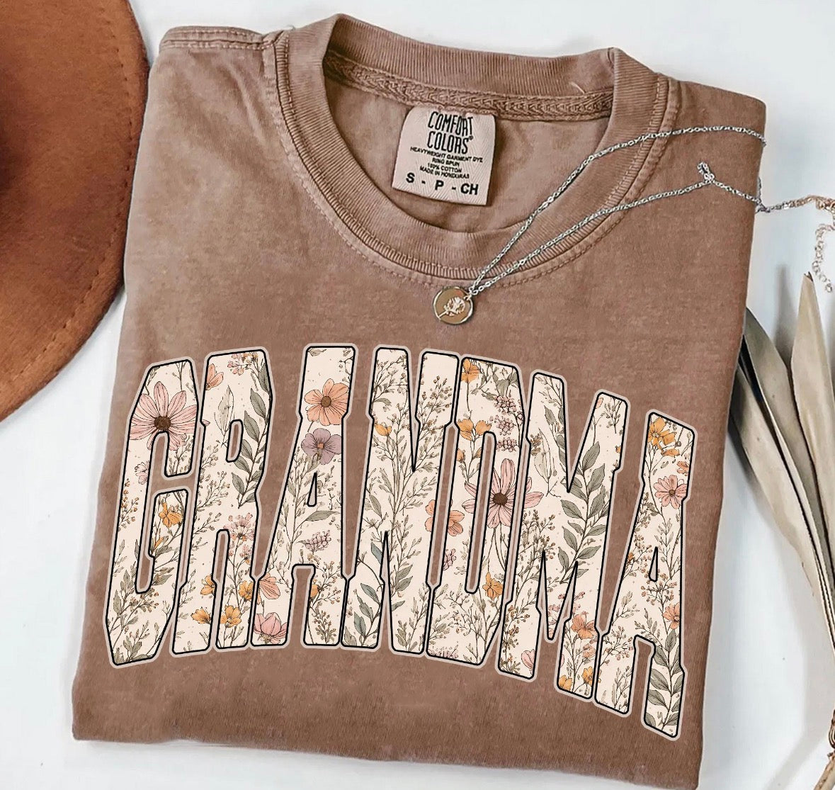 Floral Grandma DTF Graphics