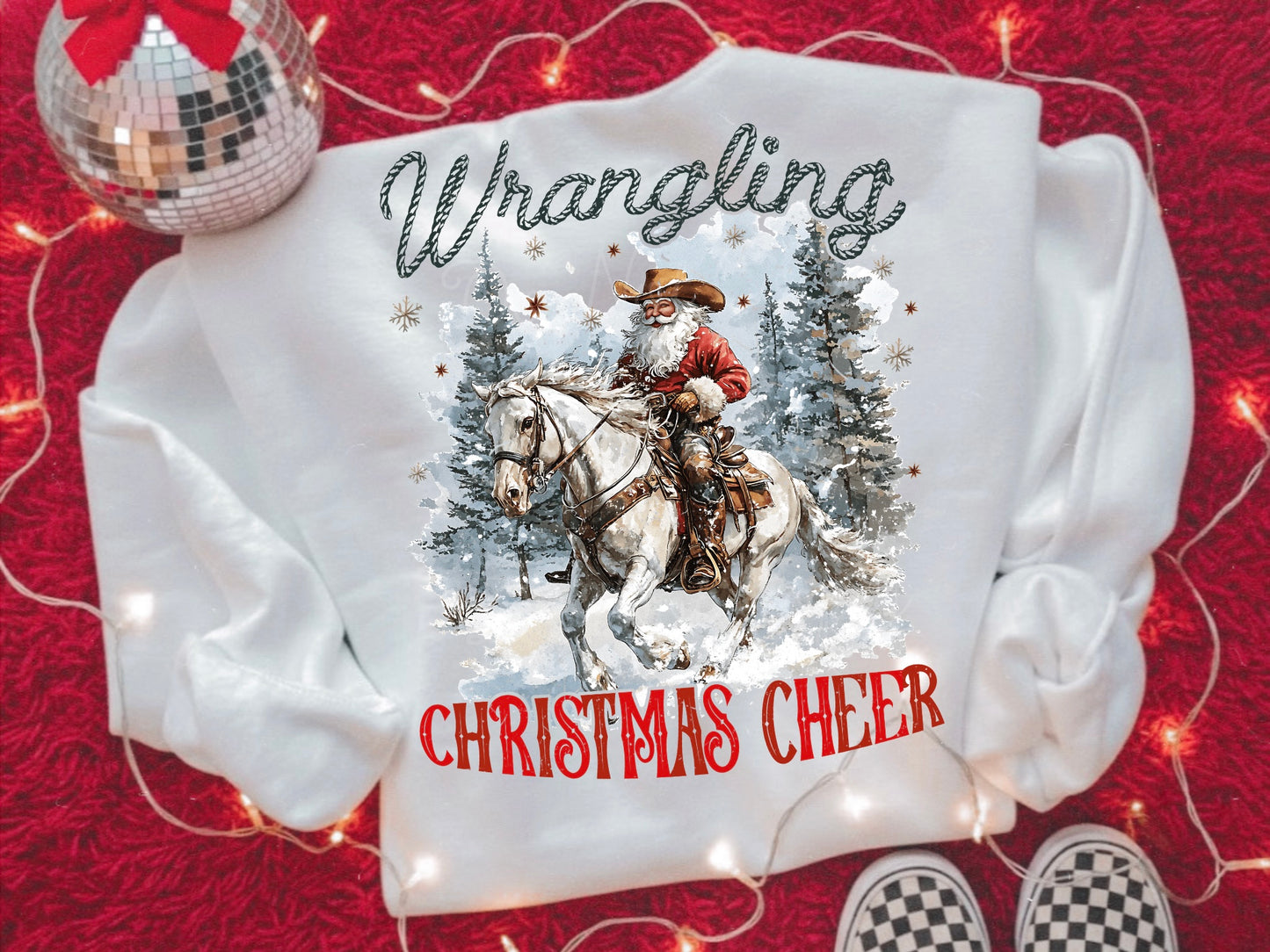 Wrangling Christmas Cheer DTF Graphics