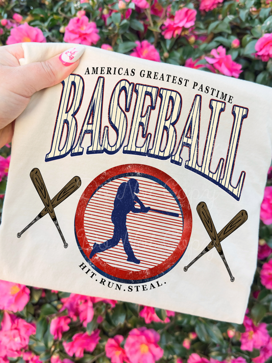 America’s Greatest Pastime Baseball DTF Graphics