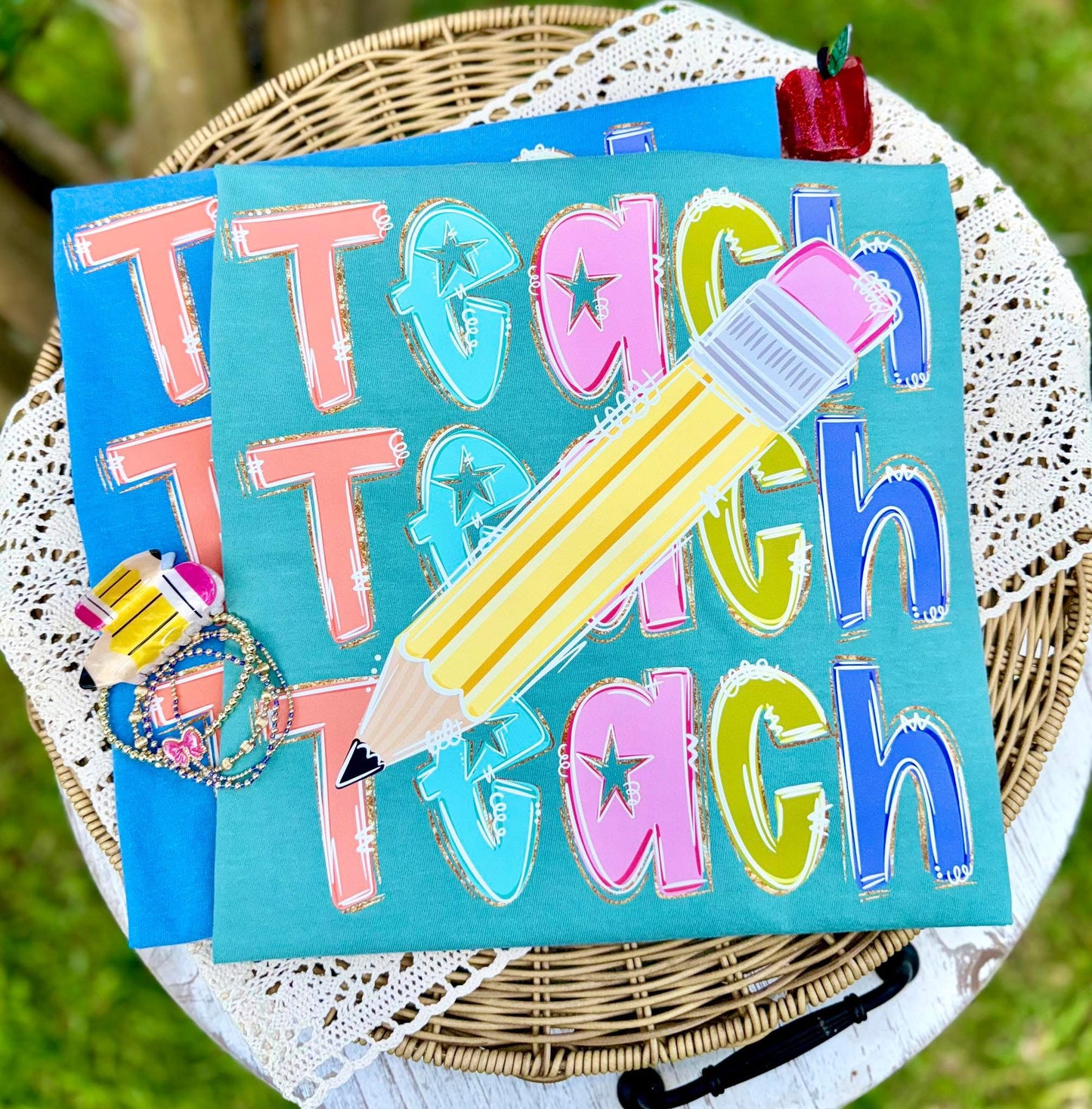 Teach Pencil DTF Graphics