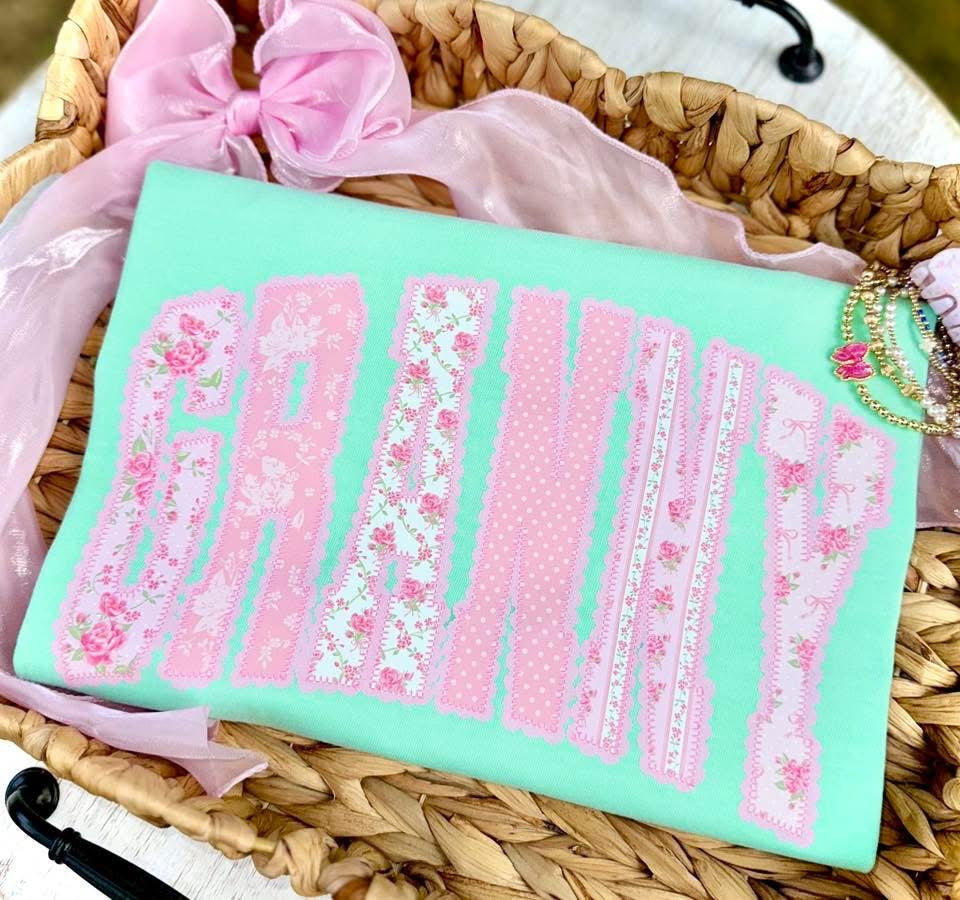 Pastel Granny DTF Graphics