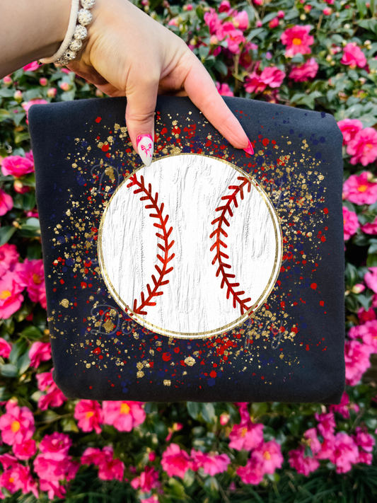 Baseball Splatter DTF Graphics