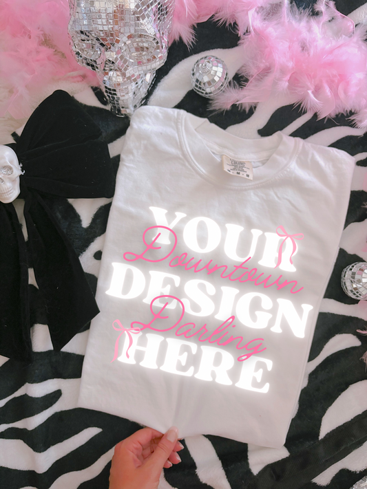 White Comfort Color Mock-Up