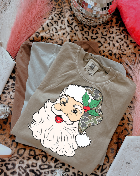 Camo Santa DTF Graphics