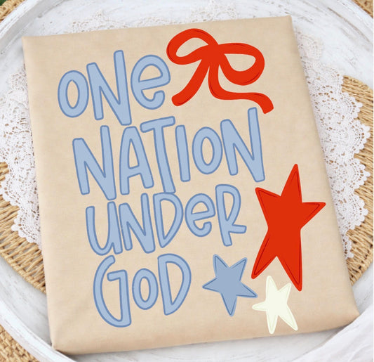 One Nation Under God DTF Graphics