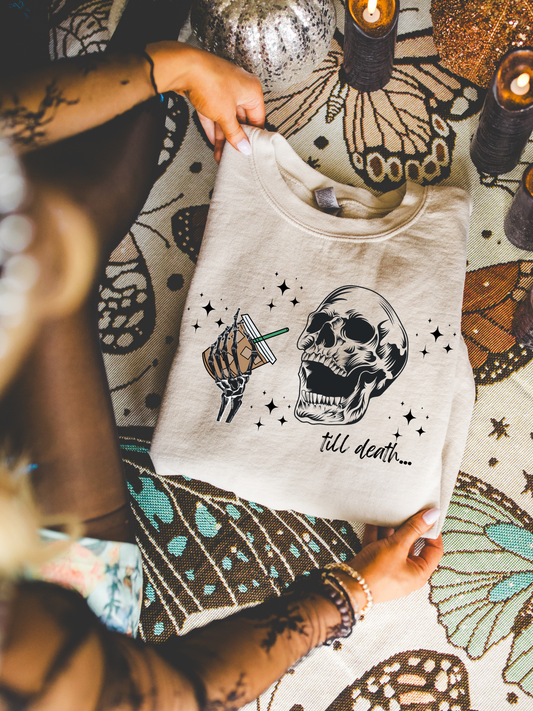 Iced Coffee Till Death DTF Graphics