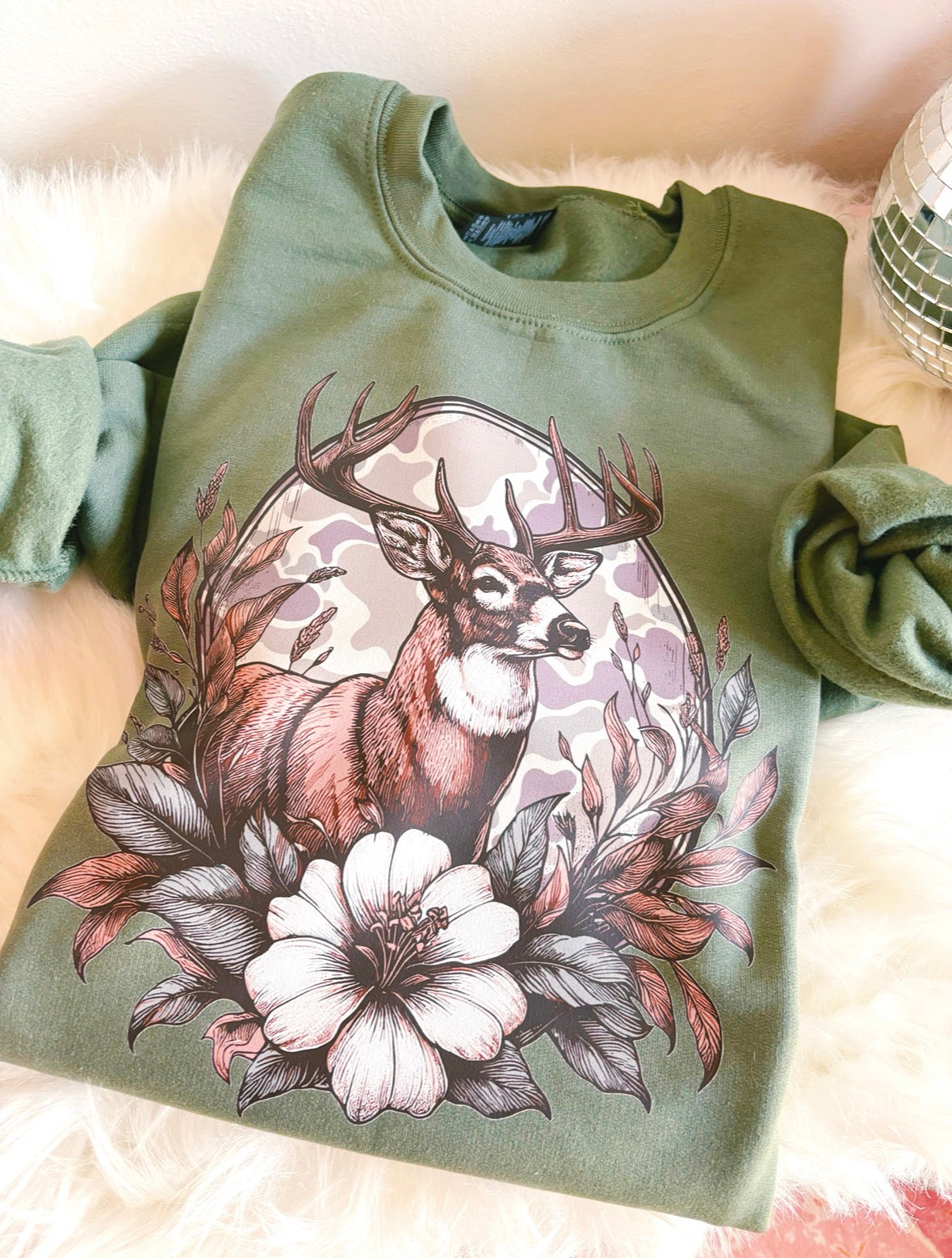 Floral Buck DTF Graphics