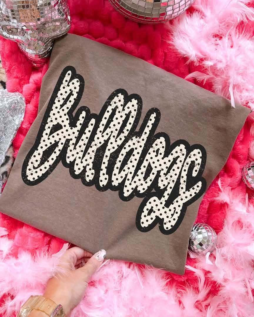 Polka Dot Bulldogs DTF Graphics