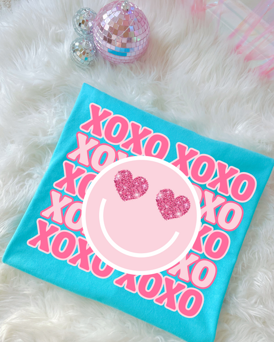 Xoxo Xoxo Smiley DTF Graphics
