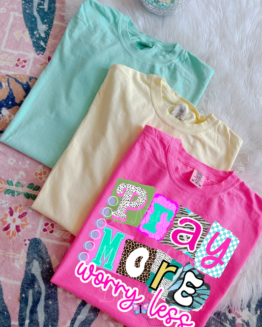Pray More Worry Less DTF Graphics