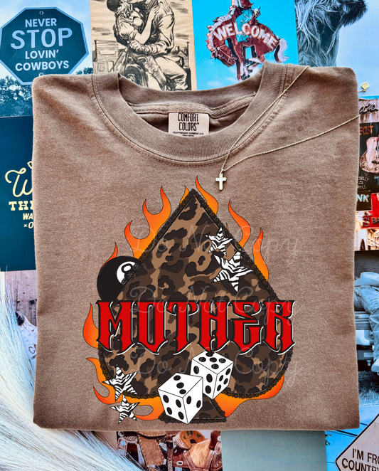 Mother Leopard Spade DTF Graphics