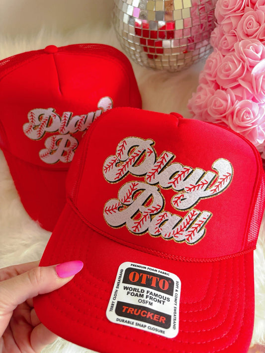 Play Ball DTF Red Hat (TAT 15 BIZ DAYS)