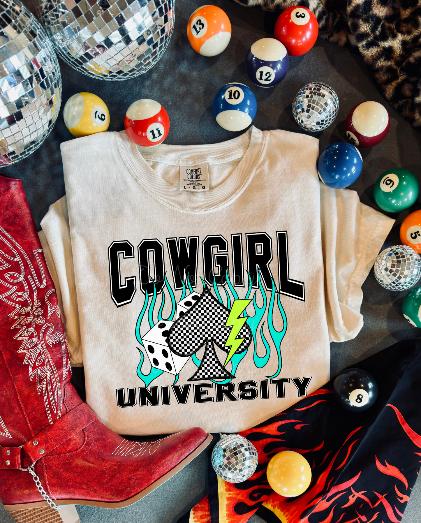 Cowgirl University DTF Graphics