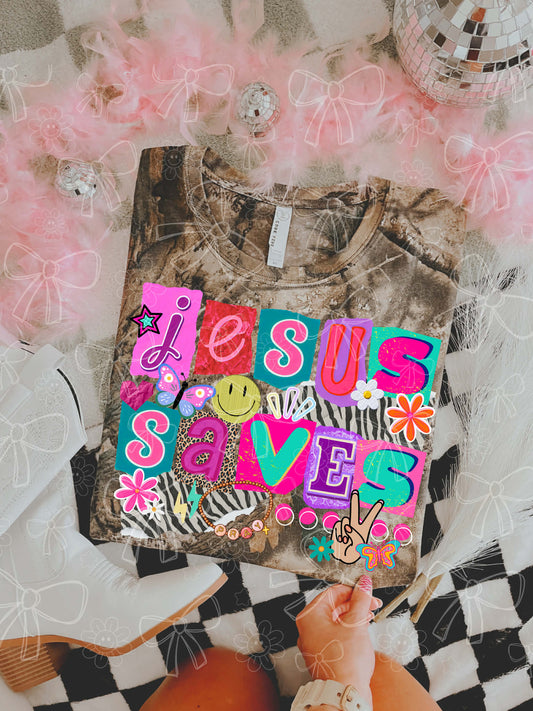 Jesus Saves DTF Graphics