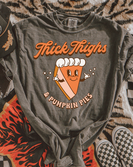 Thick Thighs & Pumpkin Pies DTF Graphics