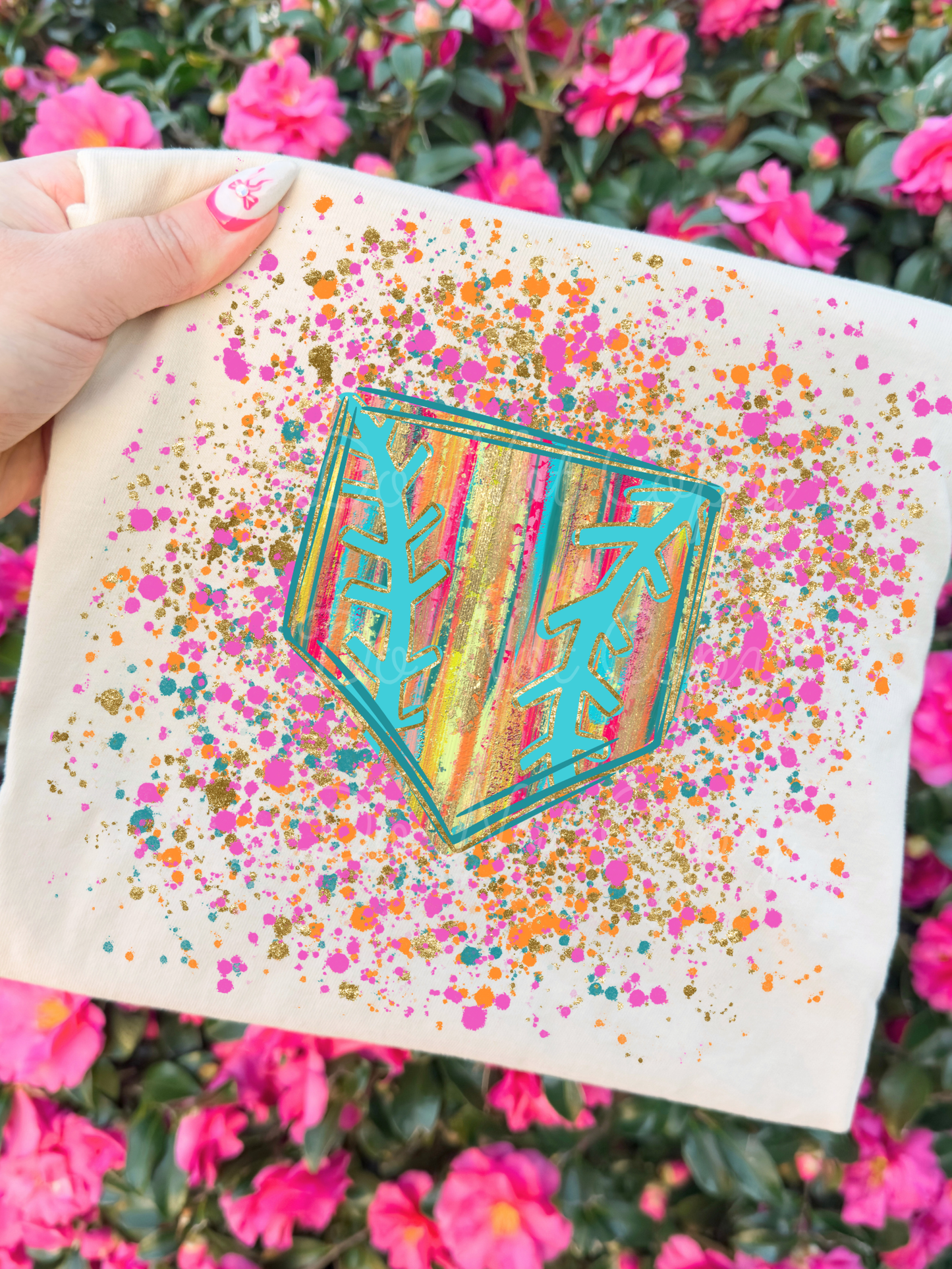 Baseball Splatter DTF Graphics