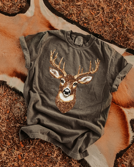Rhinestone Deer DTF Graphics