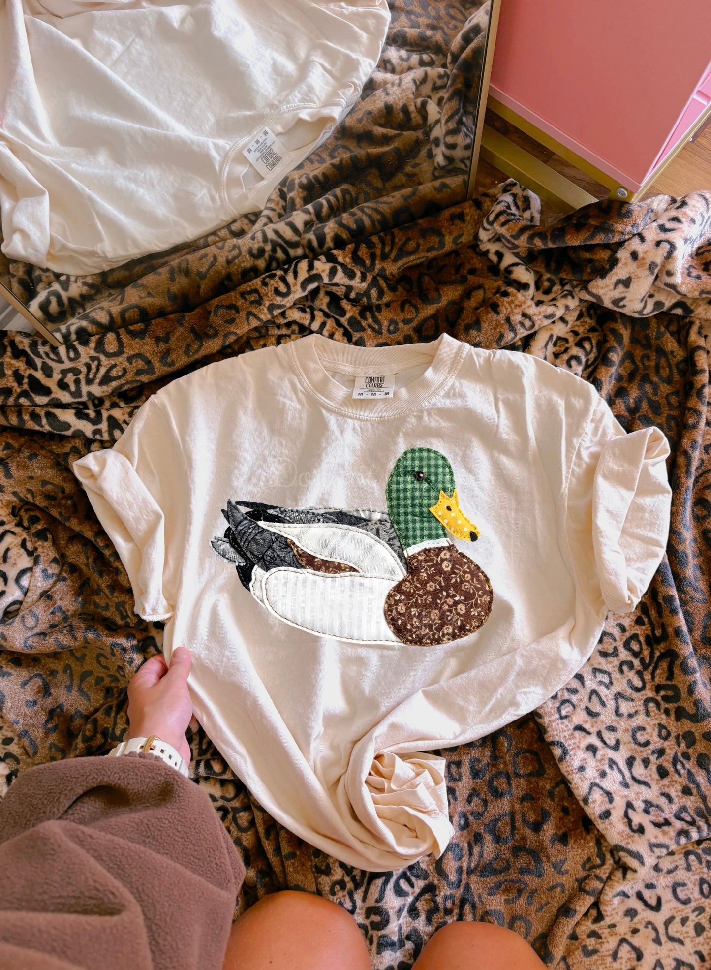 Faux Patchwork Duck DTF Graphics