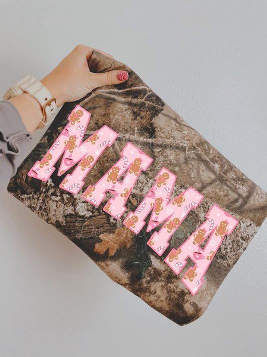 Gingerbread Man Mama DTF Graphics