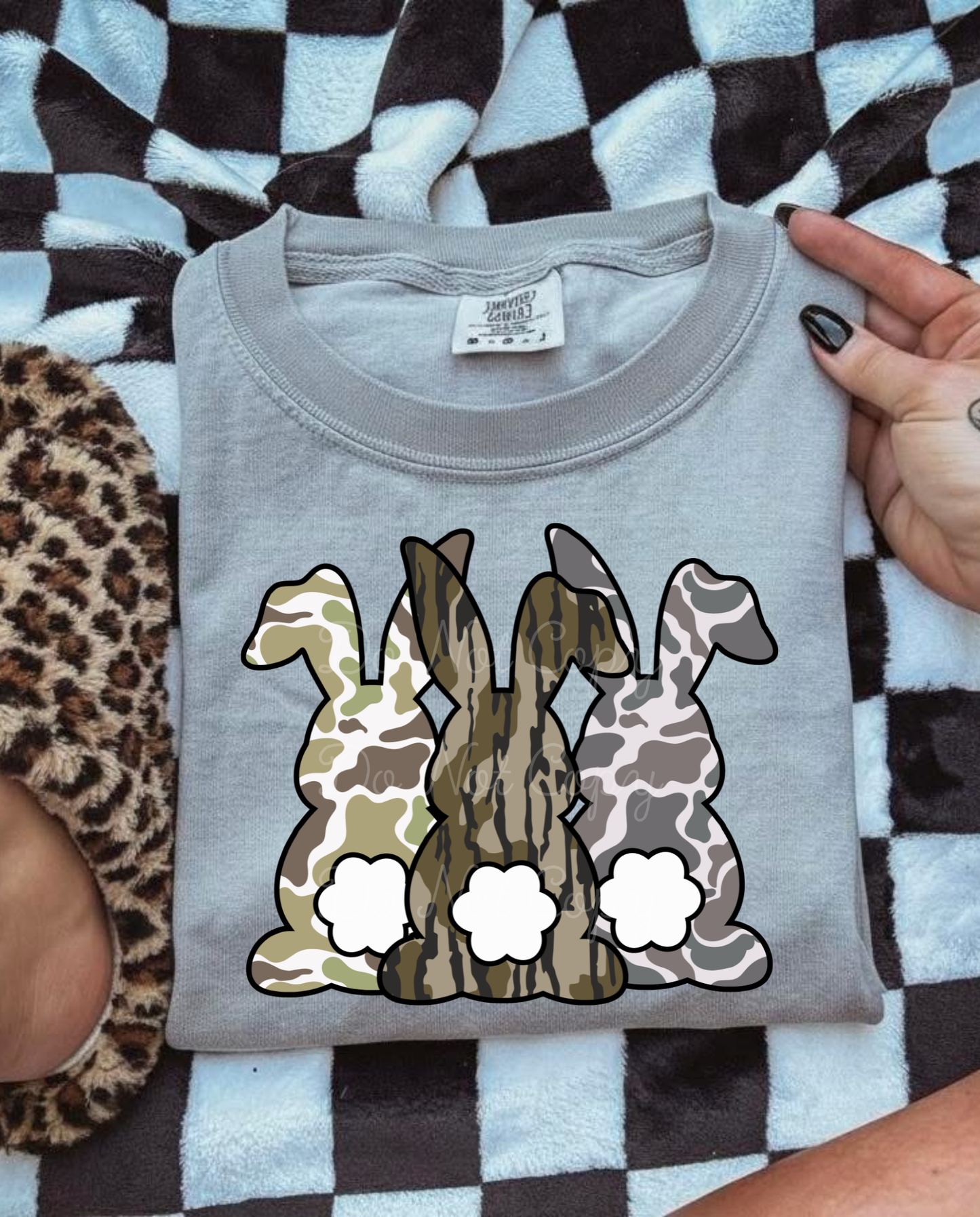 Easter Bunny Trio DTF Graphics