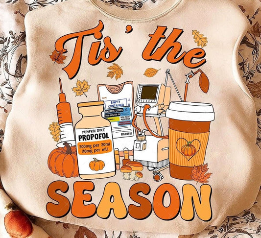 Tis The Season Nurse DTF Graphics