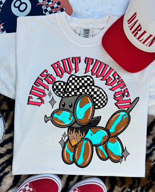 Cute But Twisted DTF Graphics