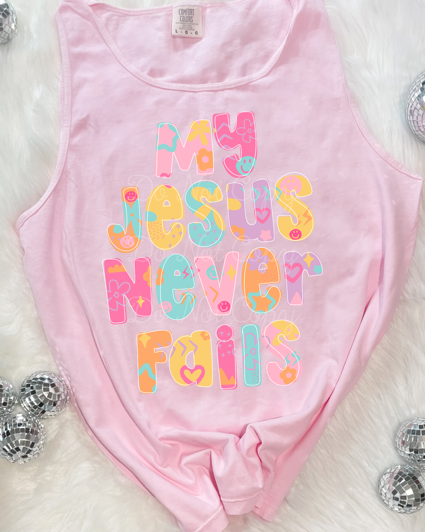 My Jesus Never Fails DTF Tank Top
