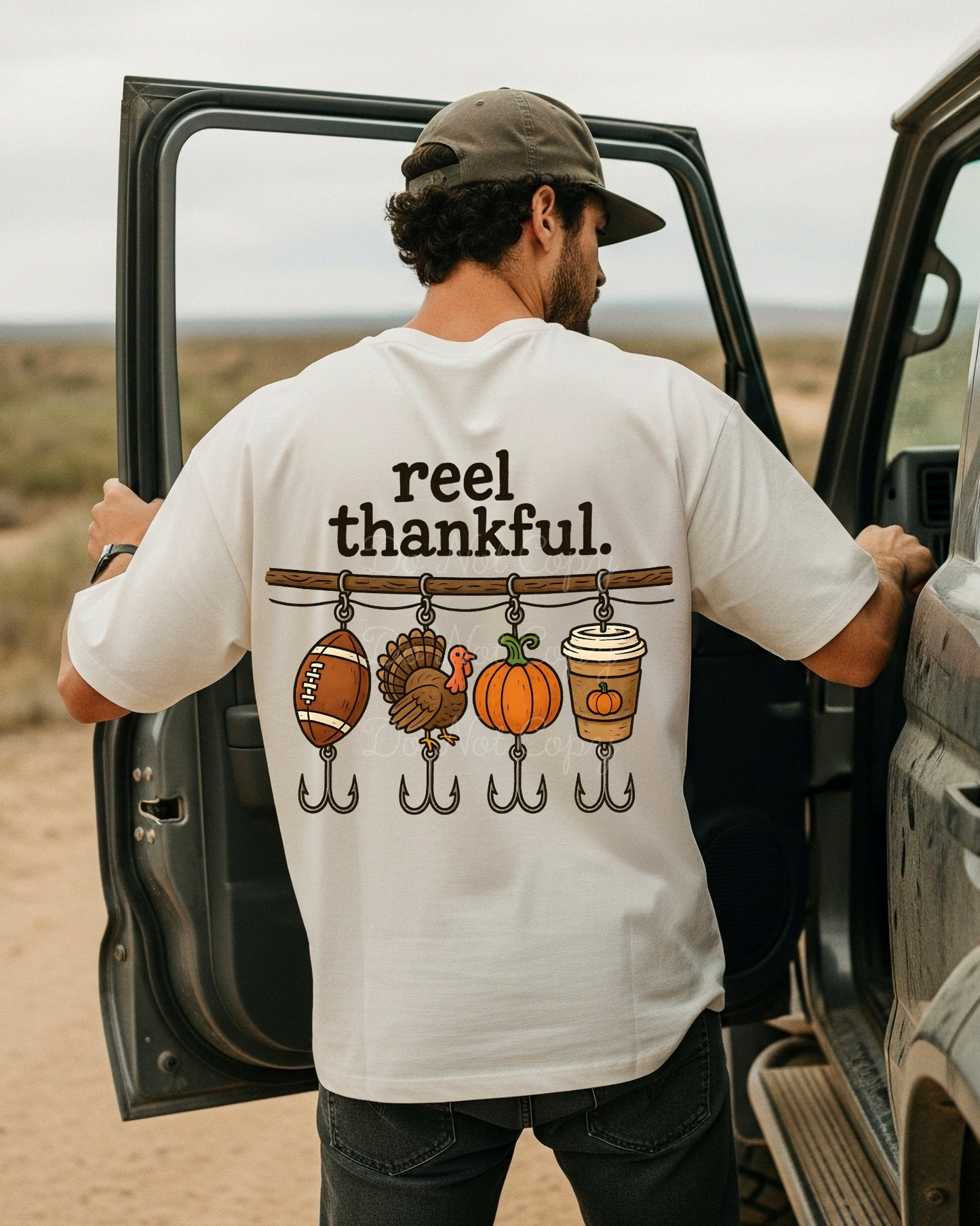 Reel Thankful (on back) DTF Graphics