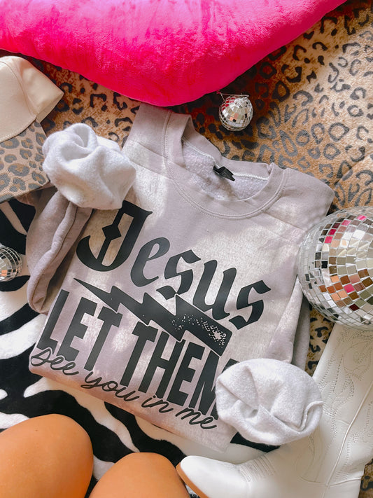 Jesus Let Them Charcoal Gildan Tie Dye DTF Graphics