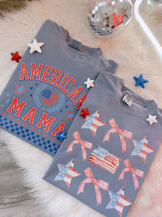 American Mama Patriotic DTF Graphics