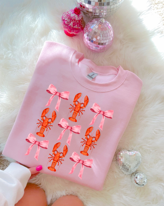 Crawfish Bow DTF Graphics
