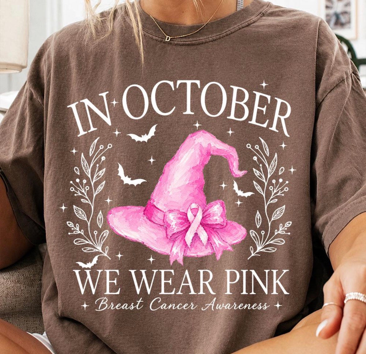 In October We Wear Pink DTF Graphics
