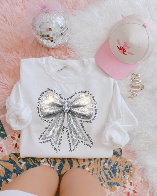 Bride To Be Sparkle Bow DTF Graphics