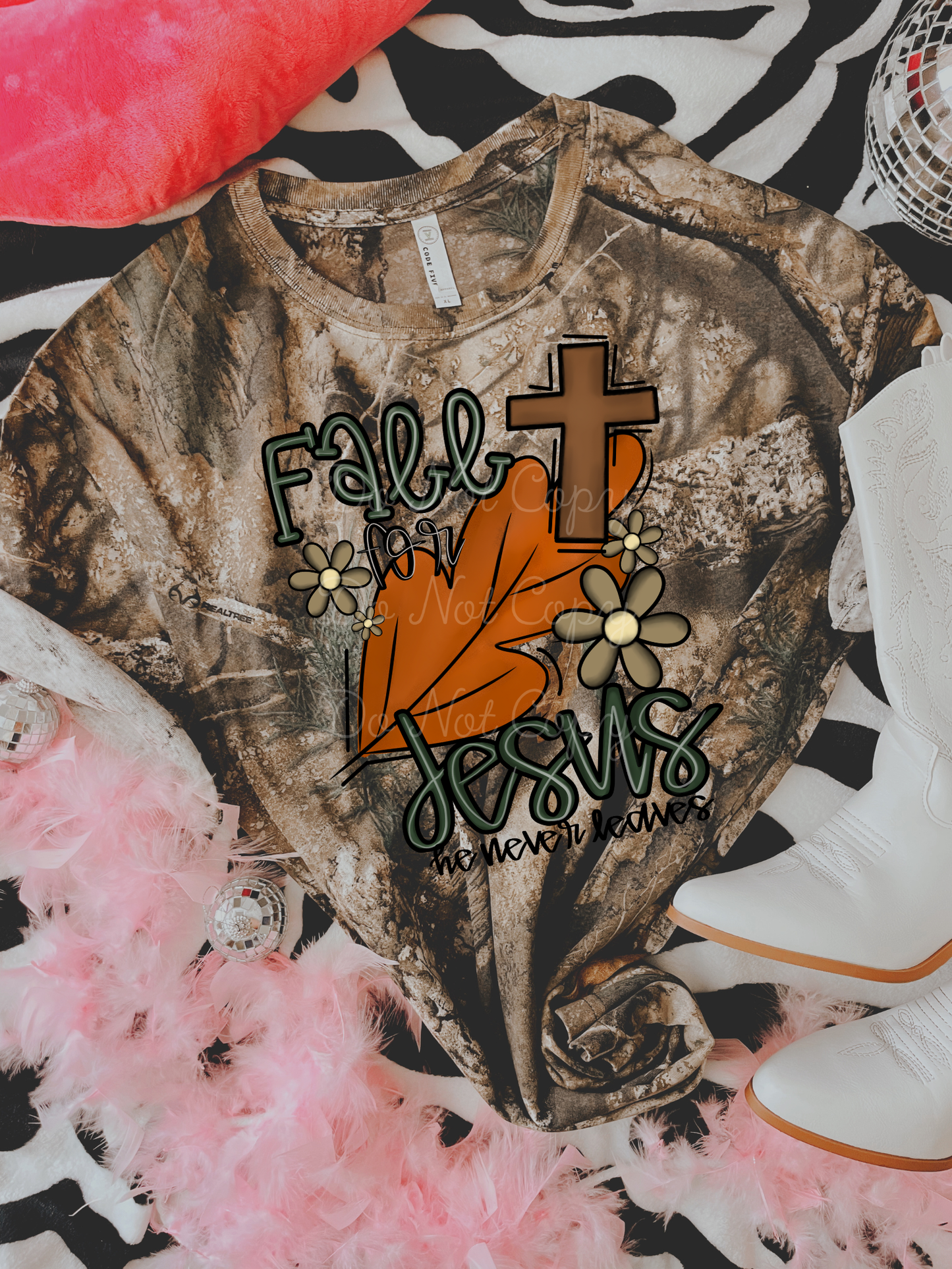 Fall For Jesus DTF Graphics