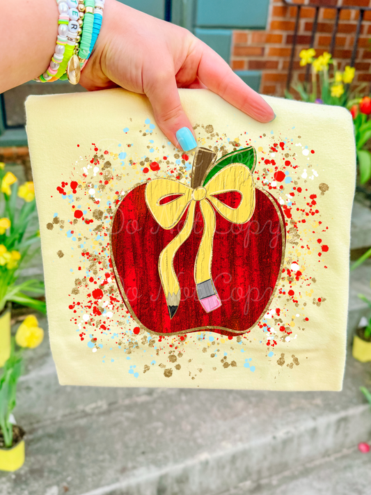 Apple Splatter DTF Graphics