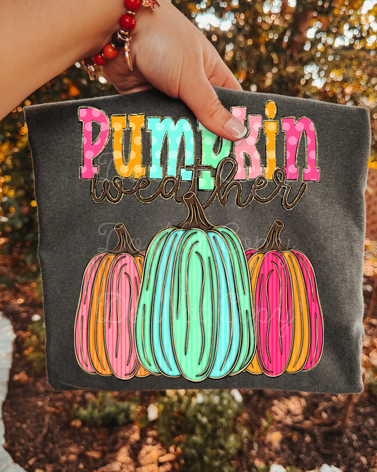Pumpkin Weather DTF Graphics